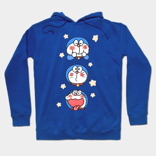 doraemon happy eat dorayaki Hoodie